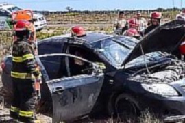 Iban a San Julián y se accidentaron en Río Negro