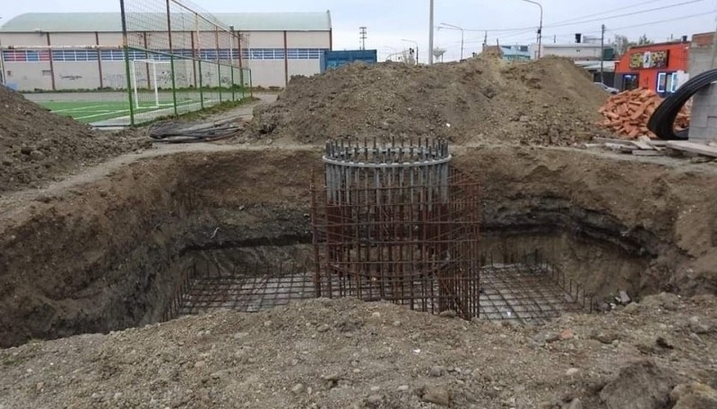 Desarrollo de la obra en el Barrio Gaucho Rivero. 