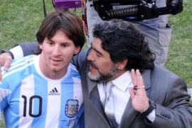 Messi y el recuerdo de Diego Maradona