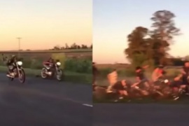 Corrían una picada de motos y provocaron impactante accidente