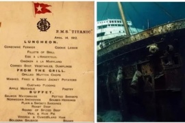 Subasta: pagaron más de US$ 100.000 por un menú del Titanic