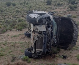 Se fracturó una pierna tras volcar