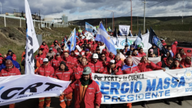 La Cuenca Carbonífera se moviliza en apoyo a Sergio Massa