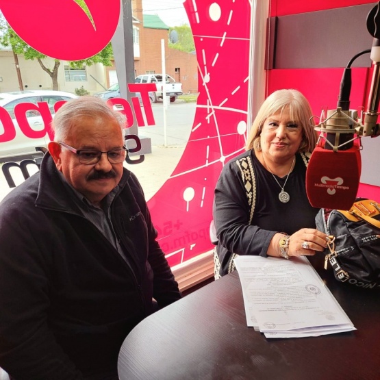 Omar hallar y Cristina Aranda, referentes de la Cámara de Comercio. 