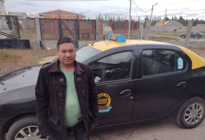 Héctor Gatica, presidente de la Asociación de Taxis de la ciudad de Río Gallegos. 