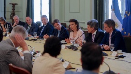 Diana Mondino se reunió con representantes diplomáticos de países de la Unión Europea