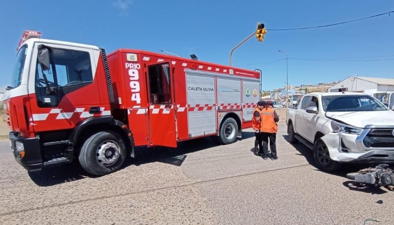 Joven hospitalizado tras colisión