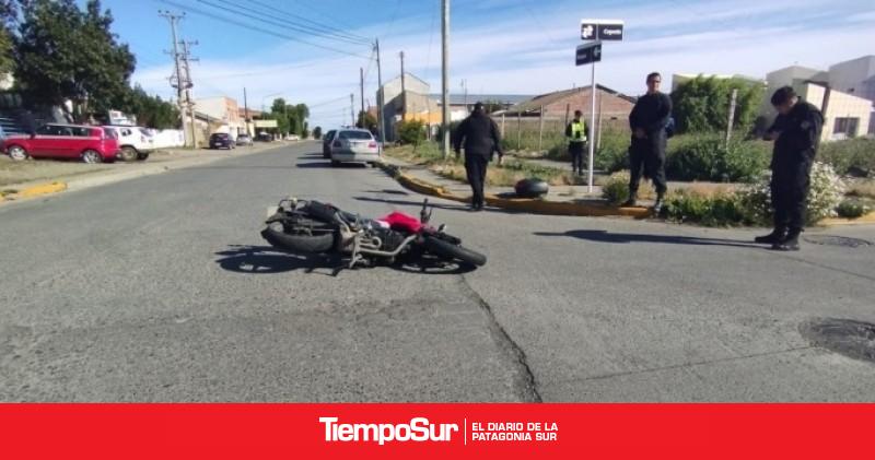 Un Motociclista Herido Tras Chocar