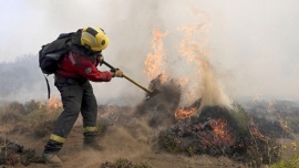 El incendio en el Parque Nacional Los Alerces sigue activo