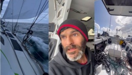 La Armada Argentina coordinó rescate en la regata oceánica Global Solo Challenge