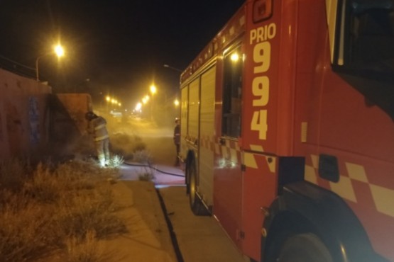 Bomberos intervinieron en un incendio en pasturas