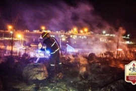 Incendio sobre pasturas fue controlado por bomberos