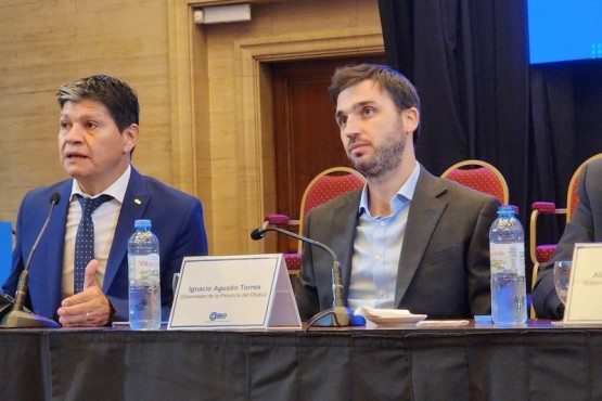 Alfredo González, presidente de CAME, e Ignacio Torres, gobernador de Chubut.