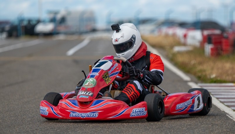 El campeón defensor del título volvió a sonreir. (Foto: Karting RG)