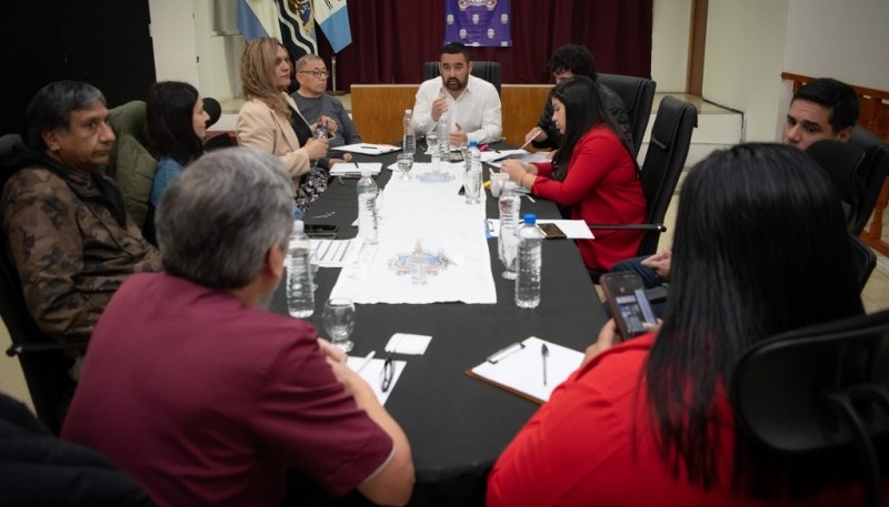 Plenario de comisiones en el Concejo Deliberante de Río Gallegos.