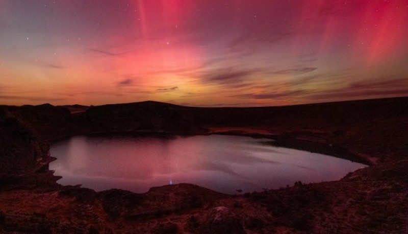 Auroras en Laguna Azul 