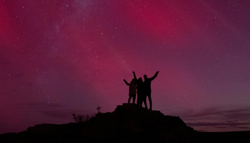 Auroras en Laguna Azul 