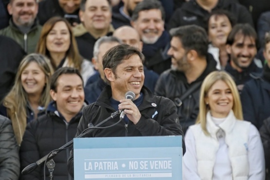 Kicillof en tono electoral: 