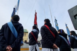 Se realizó el izamiento dominical en Río Gallegos