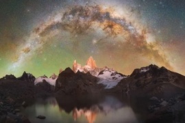 Una foto mágica de la Vía Láctea desde El Chaltén