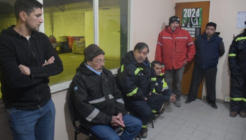 Reunión en la planta de porfidos 