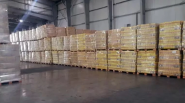 Gendarmería Nacional halló más de 2,7 toneladas de alimentos no perecederos en un depósito