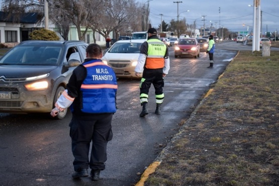 Operativos preventivos de tránsito en Río Gallegos