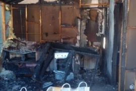 Incendio accidental consumió una vivienda
