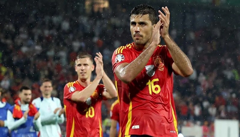 Rodri, importante como siempre en la Furia Roja. (Foto: Eurocopa)