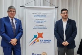 Walter Díaz asumió la presidencia del Rotary Club de Río Gallegos