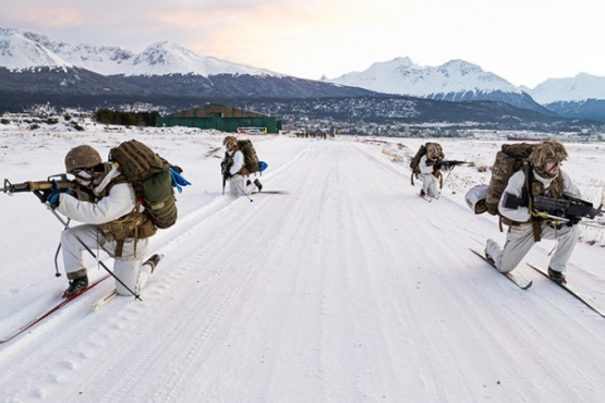 El Batallón de Infantería de Marina N° 4 realizó adiestramiento invernal