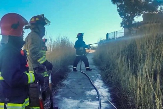 Bomberos sofocaron incendio sobre pasturas 