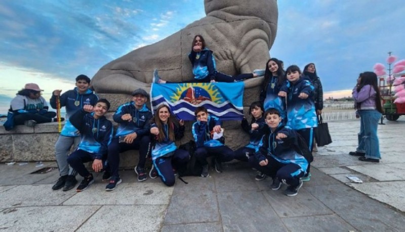 Deportistas santacruceños en Mar del Plata (archivo) 