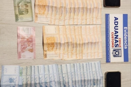 Aduana incauta casi un millón y medio en efectivo en Chaitén