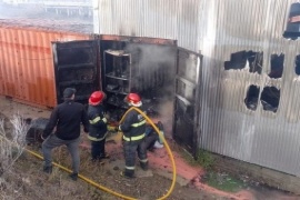 El fuego consumió un galpón de Fundación Conociendo Nuestra Casa 