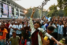 Locura en Bangladesh por la Selección Argentina