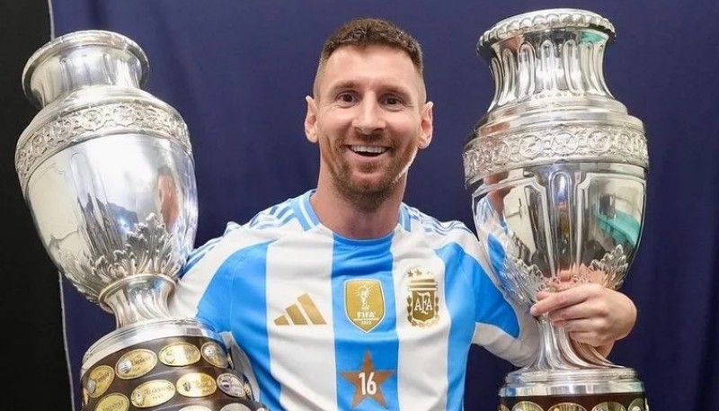 Lionel Messi, bicampeón de América.