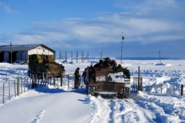 El RENATRE visitó las zonas afectadas por la nieve en Santa Cruz