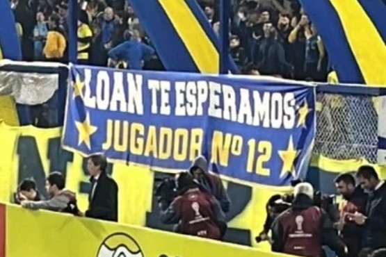 La hinchada de Boca pidió por la aparición de Loan