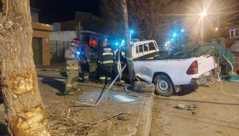 Bomberos intervino en un incidente de tránsito 