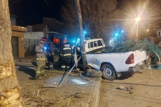 Bomberos intervino en un incidente de tránsito 