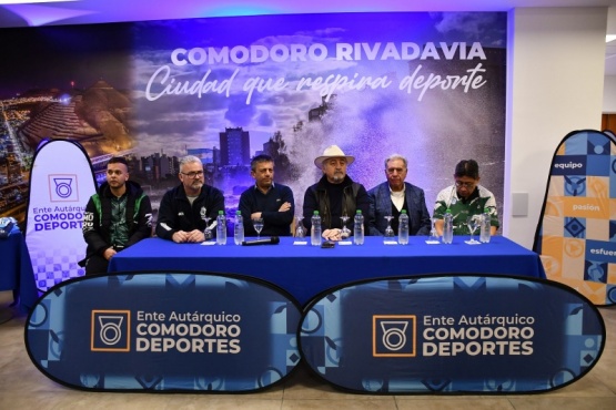 La presentación estuvo plagada de dirigentes. (Foto: Chubut Deportes)