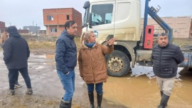 La Secretaría de Construcción trabajó en los barrios afectados por las intensas lluvias