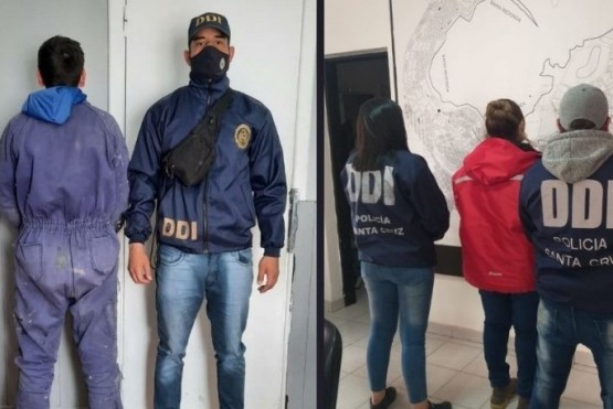 Momento de la detención de la pareja a mediados de diciembre de 2021.