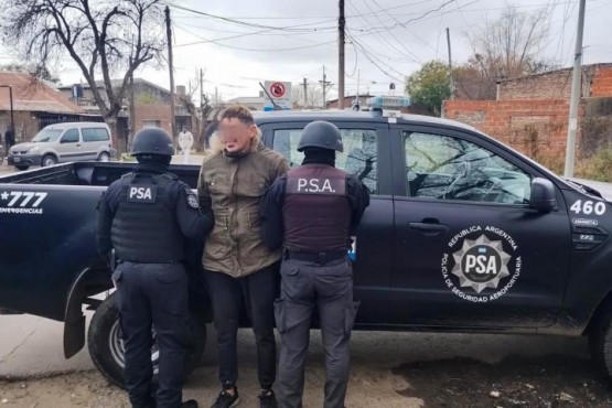 Hombre detenido en Rosario por la PSA.