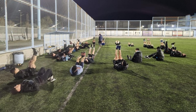 El Celeste ya se entrena. (Foto: Una Pasión RG)