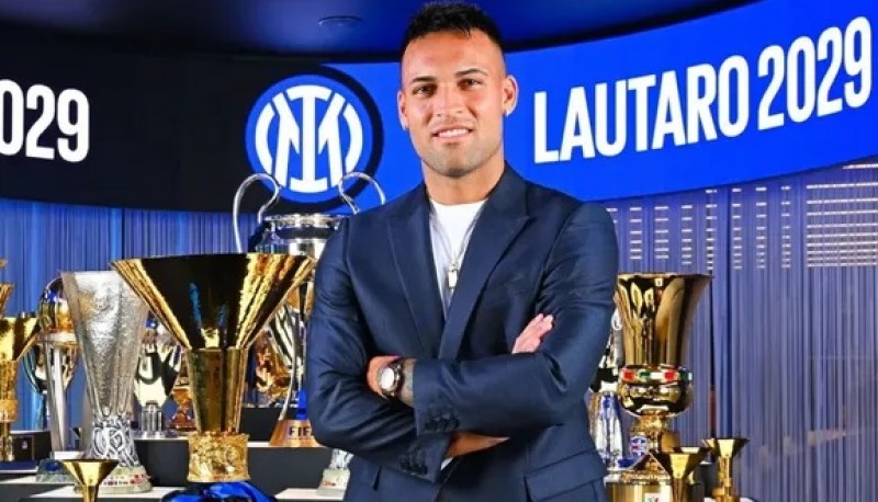 Lautaro Martínez extendió su contrato con Inter por una cifra millonaria