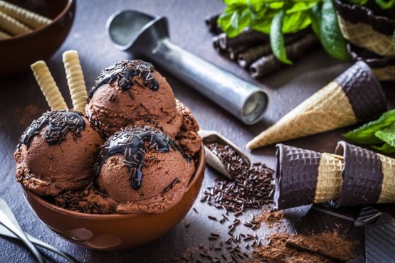 El chocolate es uno de los gustos de helado más consumidos en la Argentina.