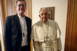 García Cuerva viajó a Roma y comparte sus días con el papa Francisco