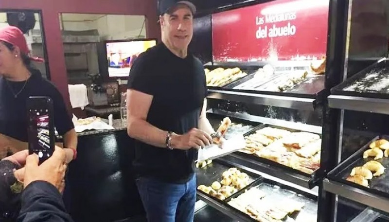 John Travolta estuvo de vacaciones en la Patagonia 